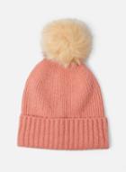 Dorothy Perkins *pieces Pink Wool Pom Pom Hat