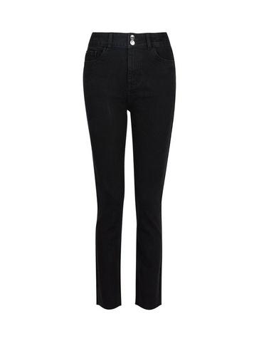 Dorothy Perkins Black Raw Hem Slim Jeans