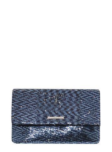 Dorothy Perkins Navy Sequin Foldover Clutch