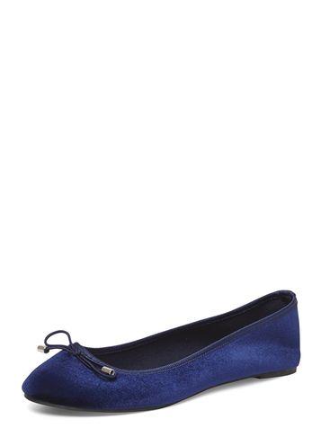 Dorothy Perkins Navy Velvet 'pandora' Basic Pumps