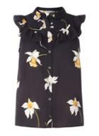 Dorothy Perkins Petite Navy Daffodil Print Shirt