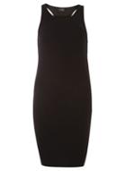 Dorothy Perkins *vila Black Ribbed Bodycon Dress