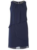 Dorothy Perkins *billie & Blossom Navy Trapeze Tiered Dress