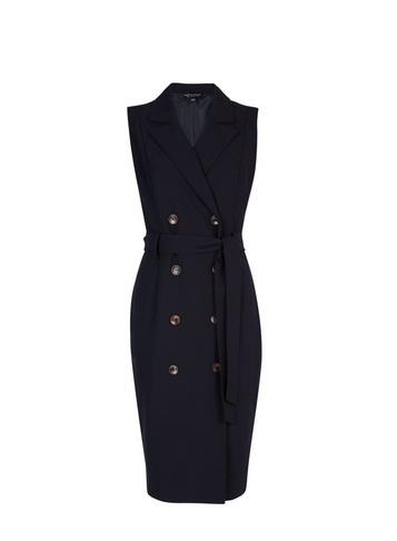 Dorothy Perkins Navy Trench Pencil Dress