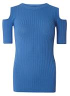 Dorothy Perkins *tall Blue Cold Shoulder T-shirt