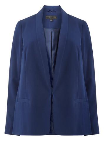 Dorothy Perkins *dp Curve Navy Notch Sleeve Blazer