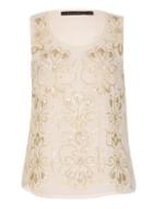 Dorothy Perkins *tenki Cream Embroidery Party Top