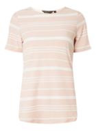 Dorothy Perkins Pink Textured Striped T-shirt