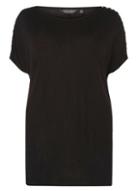 Dorothy Perkins *dp Curve Black Pearl Sleeve T-shirt