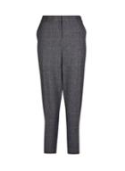 Dorothy Perkins Grey Check Print Ankle Grazer Trousers