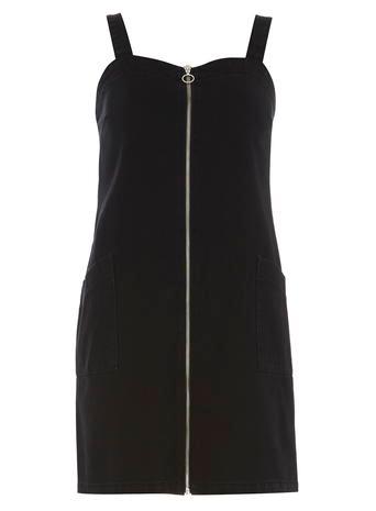 Dorothy Perkins Black Zip Through Denim Dress