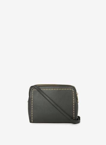 Dorothy Perkins Black Compartment Stud Cross Body