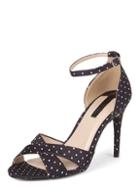 Dorothy Perkins Black Polka Dot 'swoosh' Sandals