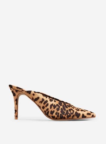Dorothy Perkins Leopard Print Microfibre Devon Mules