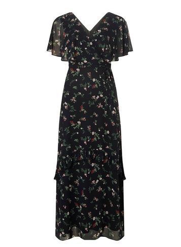 Dorothy Perkins Ditsy Cape Sleeve Maxi