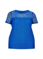Dorothy Perkins *dp Curve Cobalt Leopard Lace T-shirt