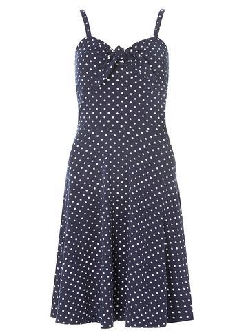 Dorothy Perkins Navy Spotted Strappy Sundress
