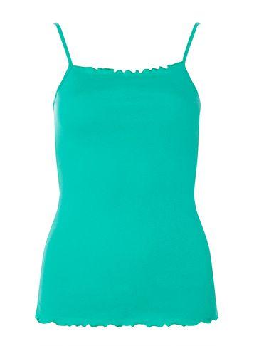 Dorothy Perkins Green Ruffle Trim Camisole Top