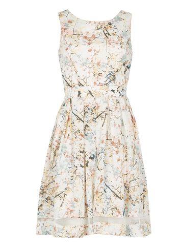 Dorothy Perkins *voulez Vous White Cherry Blossom Dress