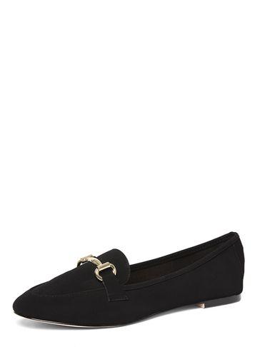Dorothy Perkins Black 'lexi' Metal Trim Loafers