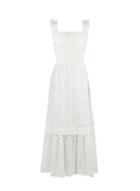 Dorothy Perkins White Broderie Frill Maxi Dress