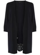 Dorothy Perkins Dp Curve Black Lace Broderie Cardigan