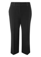 Dorothy Perkins Black Top Stitch Wide Leg Trousers