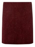 Dorothy Perkins Wine Textured Glitter Skirt