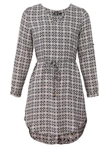 *izabel London Multi Coloured Geometric Print Shift Dress