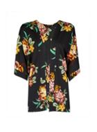 Dorothy Perkins Black Floral Print Cover Up