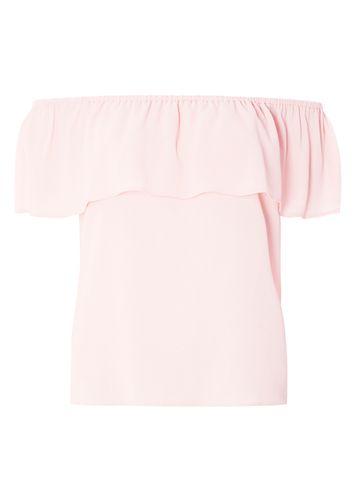 Dorothy Perkins Petite Blush Ruched Bardot Top