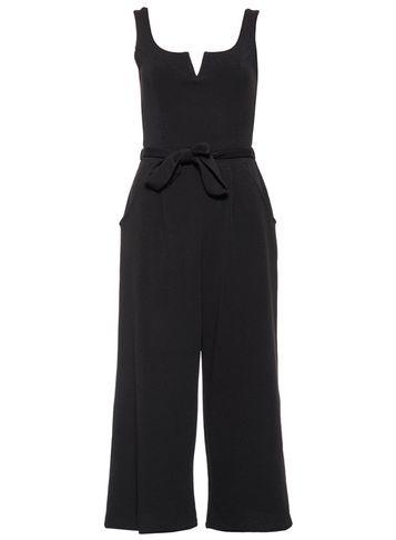 Dorothy Perkins *quiz Black Belted Jumpsuit