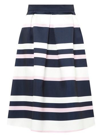 *luxe Multi Striped Prom Skirt