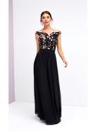 Dorothy Perkins *little Mistress Black Floral Bodice Maxi Dress