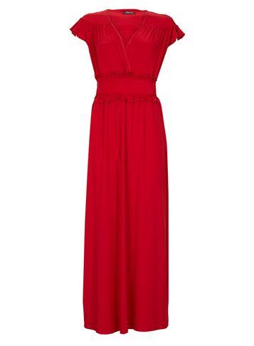 Dorothy Perkins *feverfish Red Frill Maxi Dress