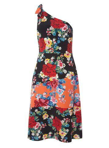 Dorothy Perkins Floral One Shoulder Dress