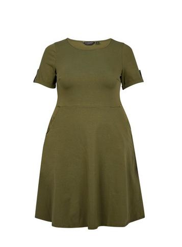 Dorothy Perkins *dp Curve Khaki T-shirt Dress