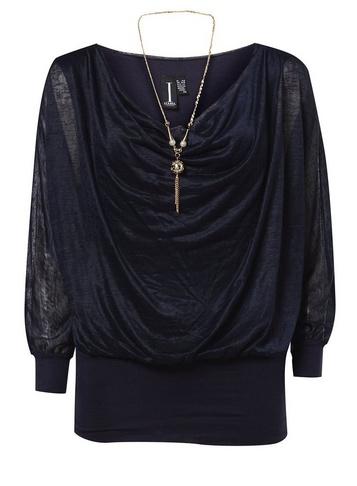 *izabel London Navy Top