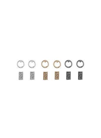 Dorothy Perkins Glitter Circle Earring Pack