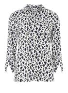 Dorothy Perkins Multi Colour Leopard Print Roll Sleeve Shirt