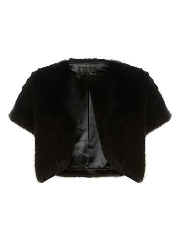 Dorothy Perkins *showcase Black Faux Fur Bolero