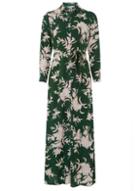 Dorothy Perkins Petite Green Floral Maxi Dress