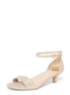 Dorothy Perkins Gold Wide Fit Niscos 'sundae' Low Heel Sandals