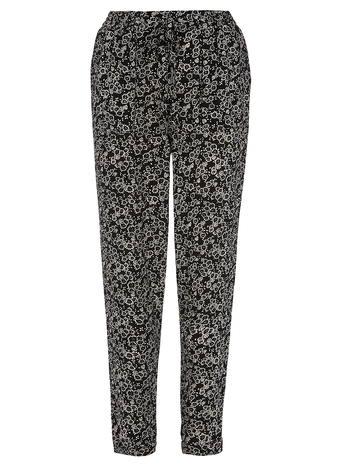 Dorothy Perkins Monochrome Popcorn Floral Joggers