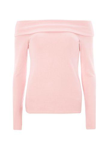 Dorothy Perkins Pink Ribbed Bardot Top