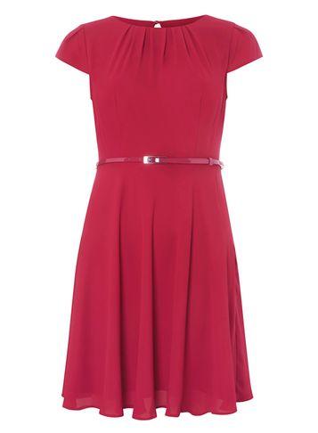 Dorothy Perkins *billie & Blossom Petite Dark Pink Skater Dress
