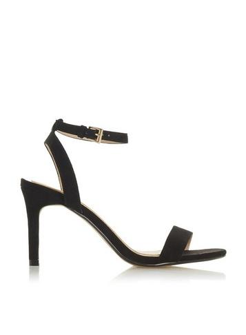 *head Over Heels By Dune Black Milania Mid Heel Sandals