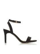 *head Over Heels By Dune Black Milania Mid Heel Sandals