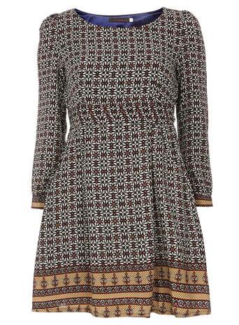 Dorothy Perkins *closet Blue Patterned Dress