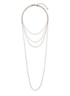 Dorothy Perkins Gold Snake Design Chain Multirow Necklace